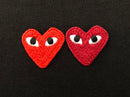 Camiseta Double Hearts CDG
