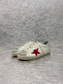 Tenis Super-Star Branco/Vermelho/Cinza Golden Goose