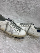 Tenis Super Star Branco/Azul/Prata Golden Goose