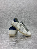 Tenis Super Star Branco/Azul/Prata Golden Goose