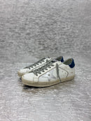 Tenis Super Star Branco/Azul/Prata Golden Goose