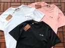 Camiseta Loro Piana Preta/Branca/Rosa
