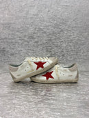 Tenis Super-Star Branco/Vermelho/Cinza Golden Goose