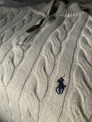 Suéter Quarter Zip Tricotado