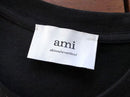 Camiseta AMI Paris Preta/Branca/Navy Blue Over Sized