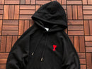 Moletom "De Couer" AMI Paris Preto