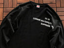 Camiseta de manga longa Supreme x Comme des Garçons Shirt