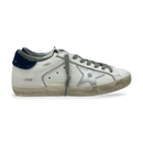 Tenis Super Star Branco/Azul/Prata Golden Goose