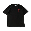 Camiseta AMI Paris Preta/Branca/Navy Blue Over Sized