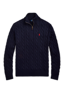 Suéter Quarter Zip Tricotado